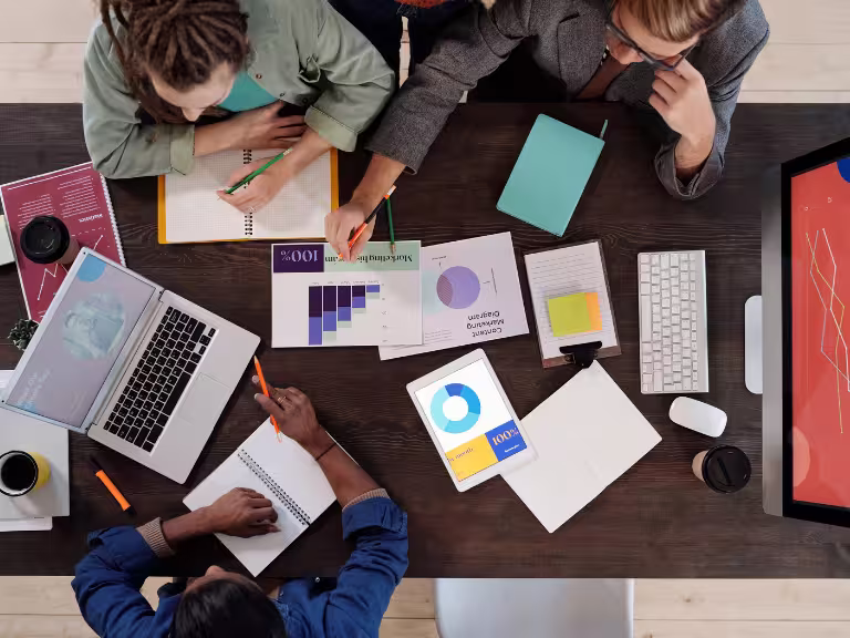 Group of people working together