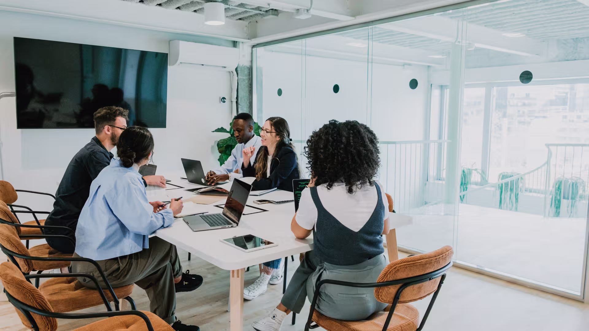 Coders in a meeting