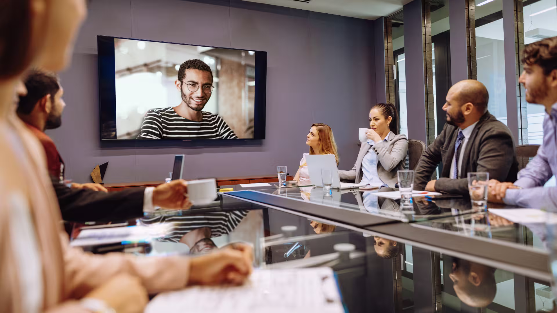Hybrid Meeting in the office