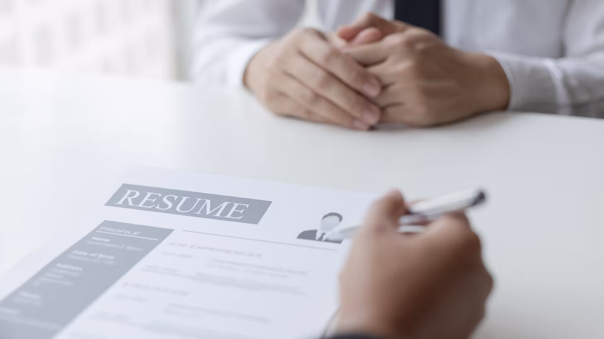 Job interview resume