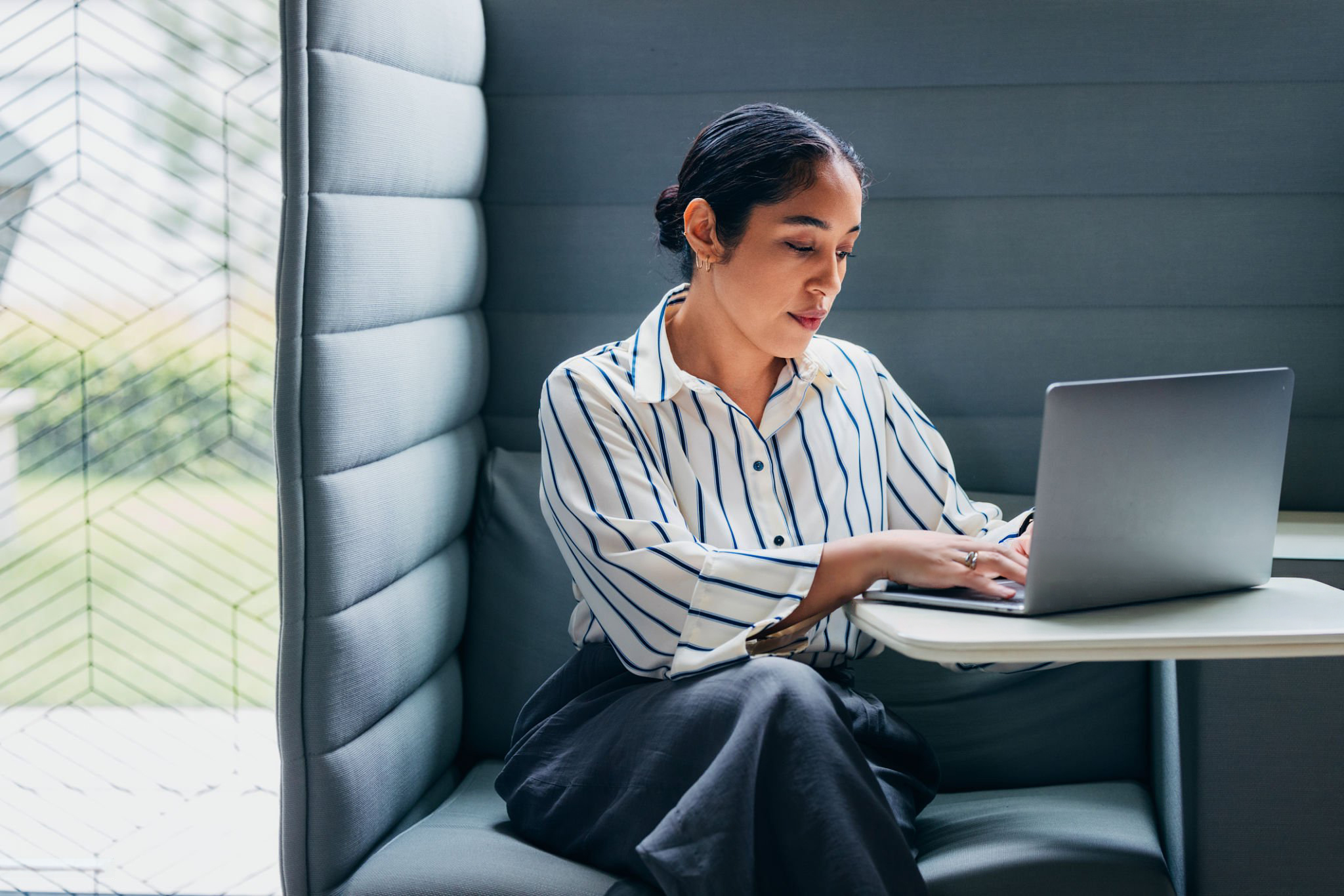 Lawyer working on a laptop