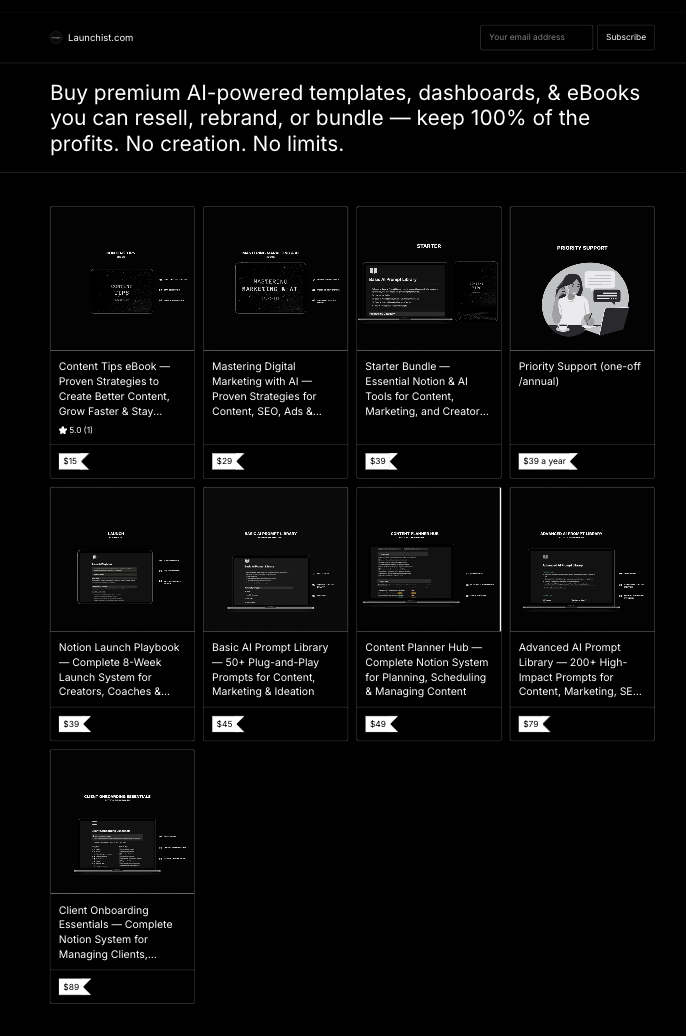 Step 1: choose your system – templates, prompts, playbooks, or e-books