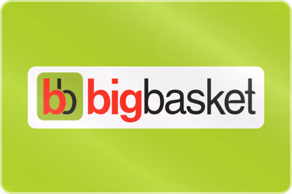 Get BigBasket gift vouchers and grocery deals to enjoy discounts on daily essentials and fresh produce.