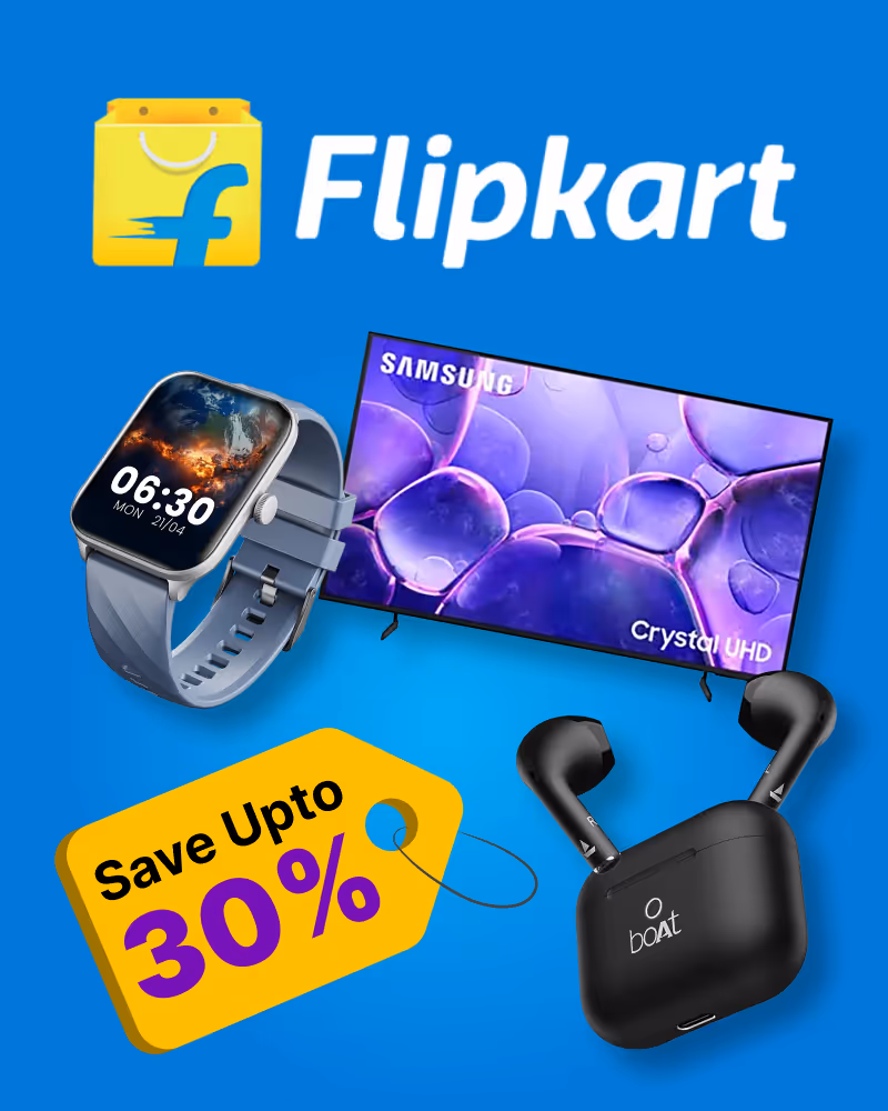 Flipkart gift card deal, saving you money on shopping vouchers. Save up to 30% over and above existing offers.