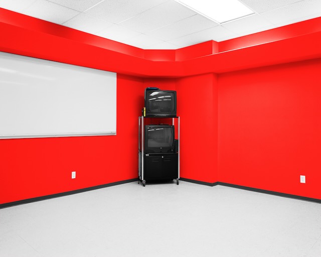 Spotlight: Matthew Brooks 

Selections from his Office Space series, made from large-format photographs of institutional and governmental offices that blur real environments with constructed, uncanny sets.

Work we admire, not affiliated.