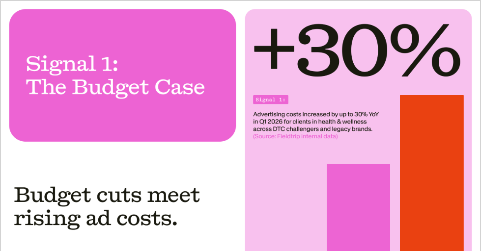 Report spread: Signal 1, The Budget Case - budget cuts meet rising ad costs