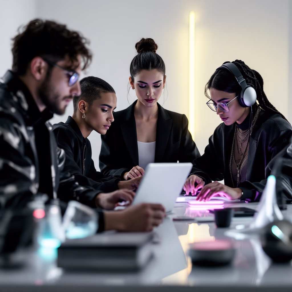 [team] image of teamwork in the studio