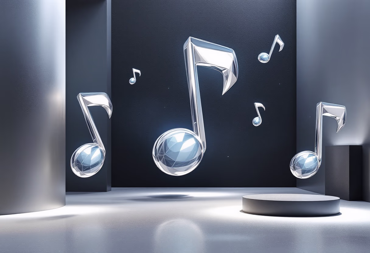 [background image] image of abstract musical notes for a music studio