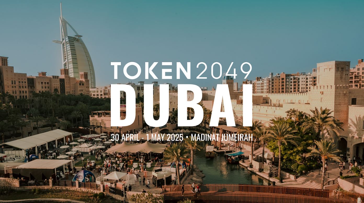 Branding logo of TOKEN 2049 event @ Dubai (2025). Illustration