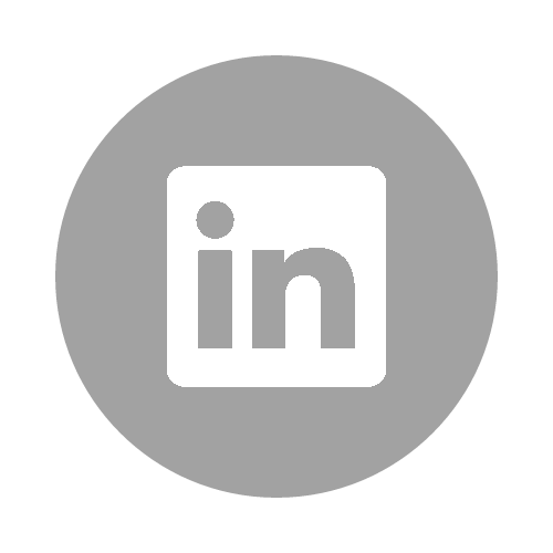 LinkedIn logo - grey color