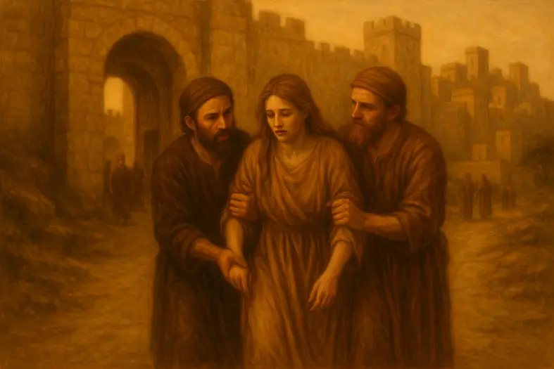 Shimon and Levi rescuing Dinah from Shechem