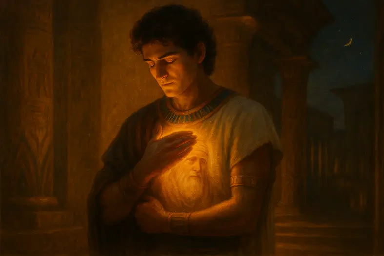 Yosef keeping Yaakov close to his heart as Viceroy in Egypt