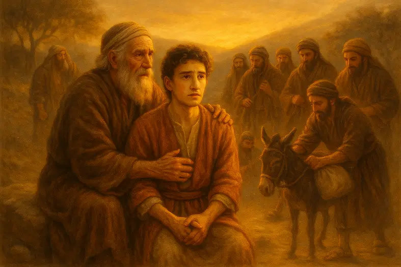 Yaakov keeping Binyamin with him during the brothers first trip to Egypt