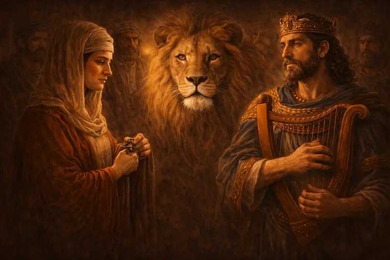 Tamar, A Lion, and Dovid HaMelech