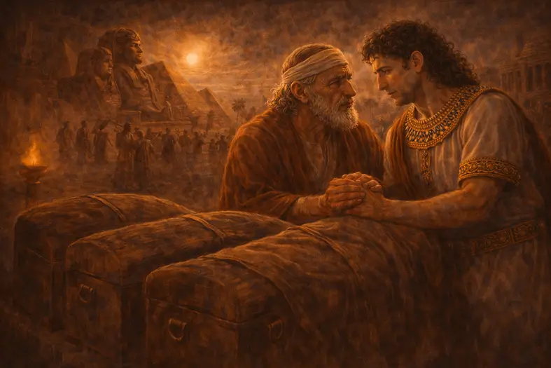 Yaakov and Yosef together in Egypt preparing redemption in advance