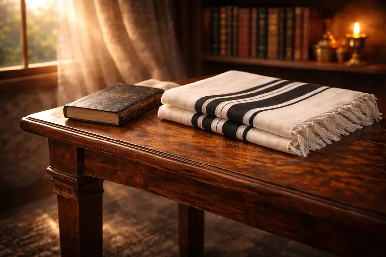 A Talis Gadol on a table