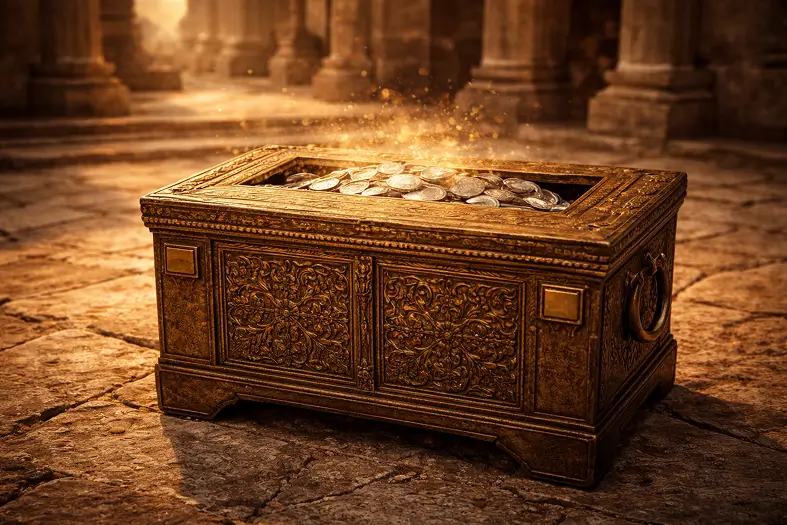 Half Shekel collection chest