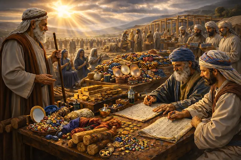 Abundance of gifts for building of the Mishkan