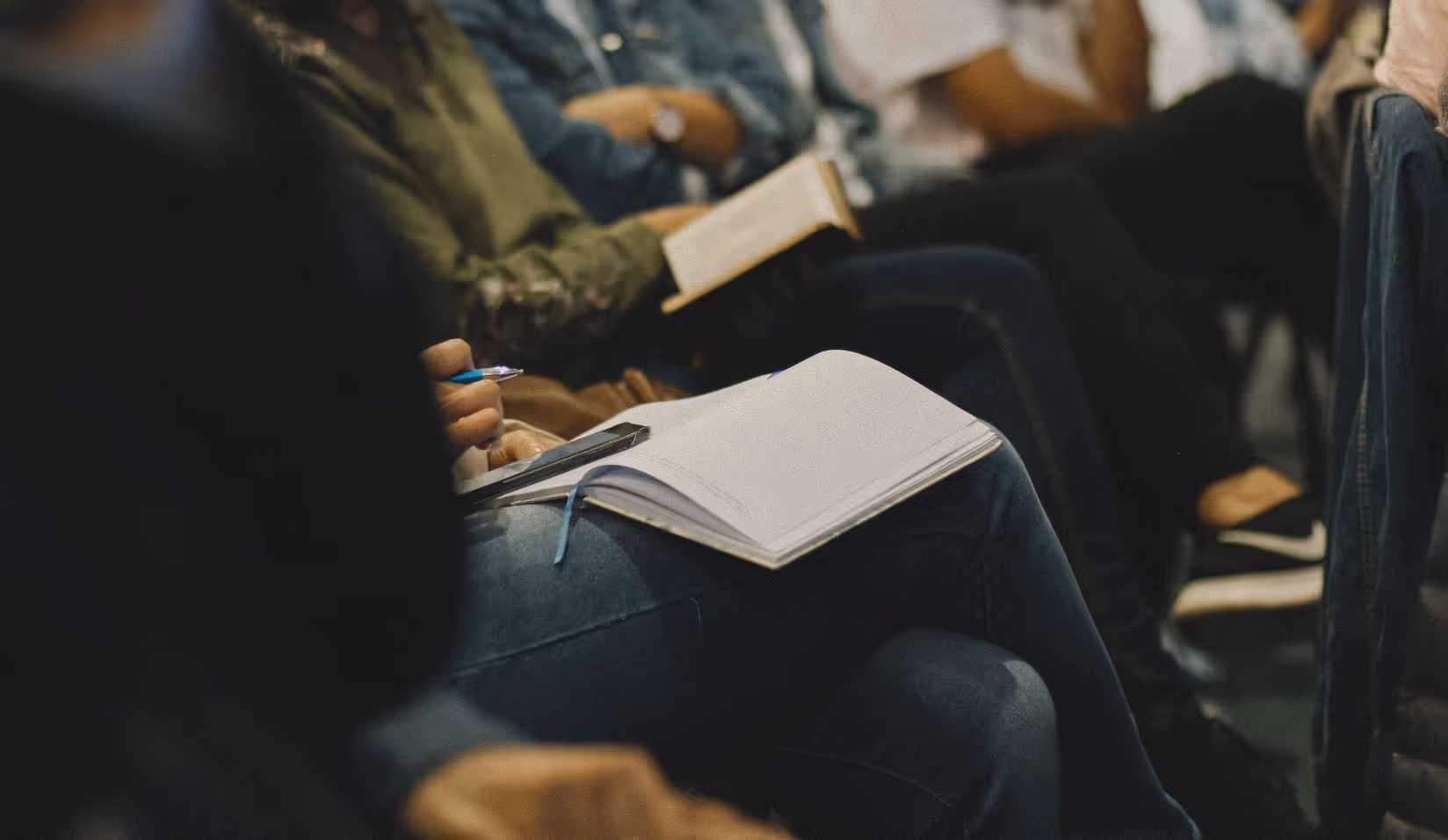 several people taking notes