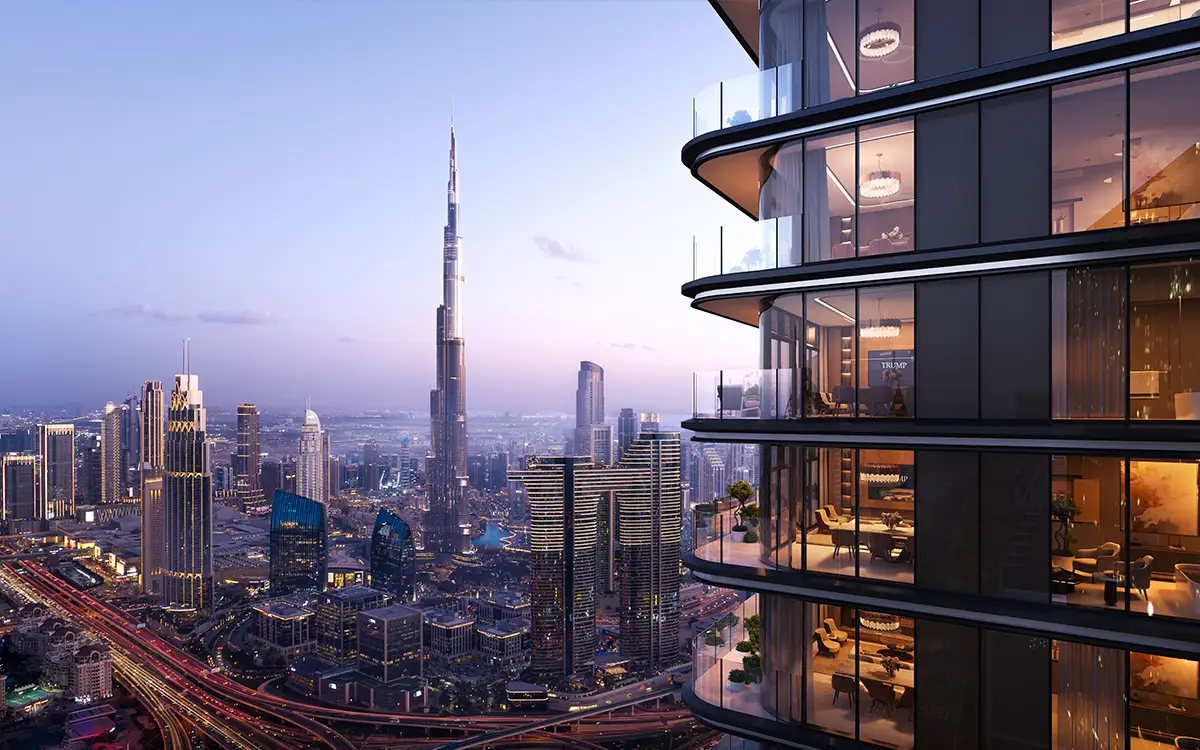 trump tower proximity to burj khalifa