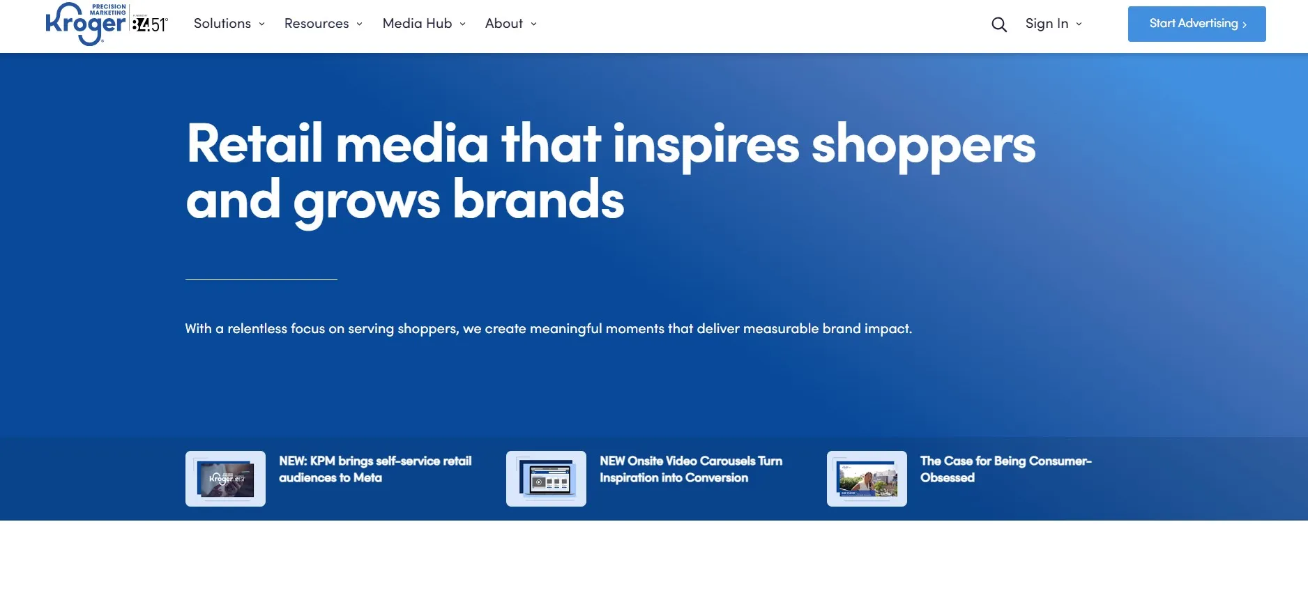 Kroger Precision Marketing linking retail media to verified grocery sales outcomes.