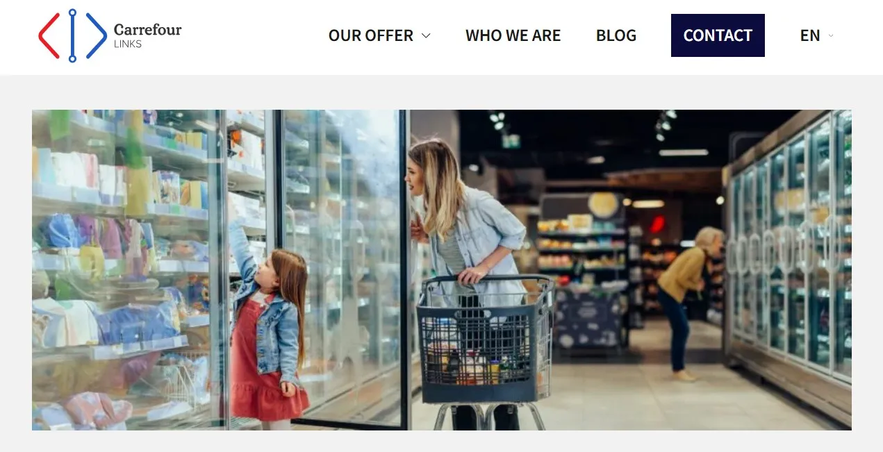 Carrefour Links enabling retail media across digital and in-store grocery channels.