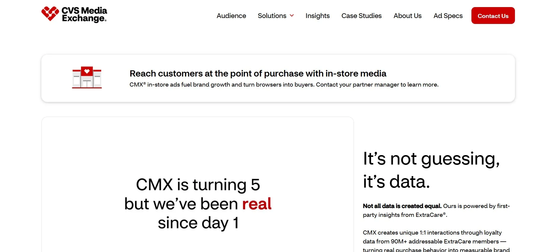 CVS Media Exchange connecting retail media to health and pharmacy purchase behavior.