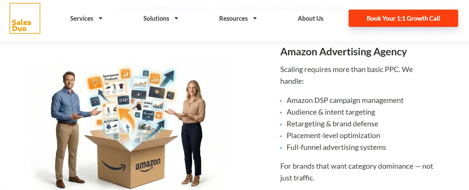 Amazon Advertising & DSP Agency for Retail Giants - SalesDuo