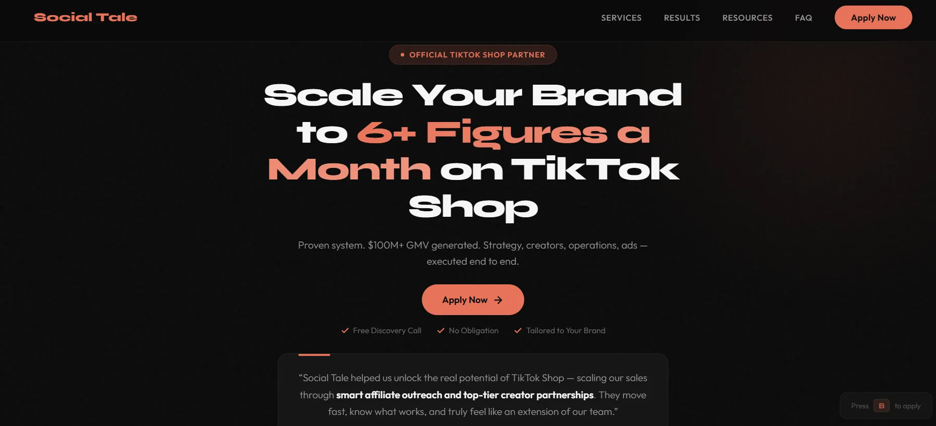 TikTok Shop Agency - Social Tale