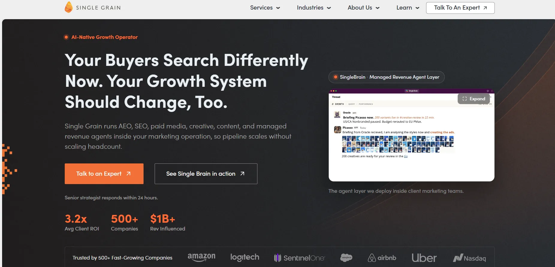 AI Marketing Agency - Single Grain