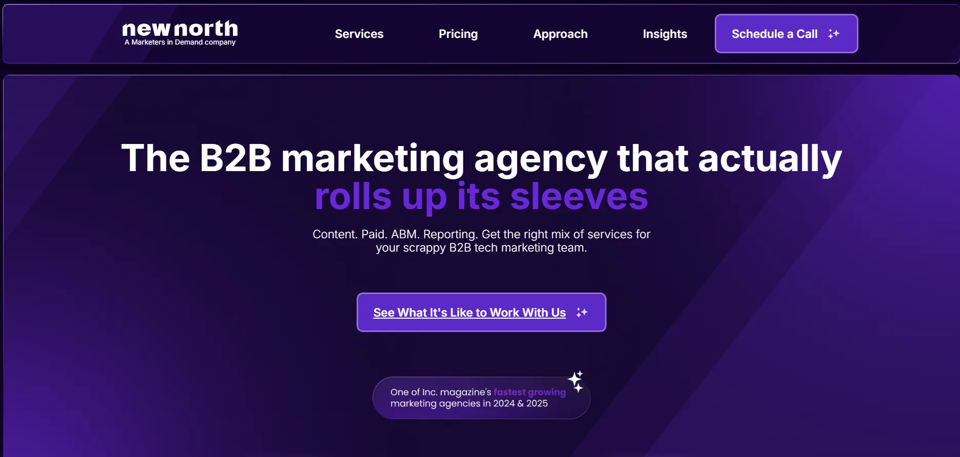 B2B Marketing Agency for enterprises - New North