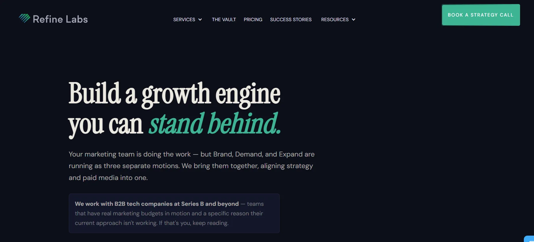 Demand Generation Agency for Enterprise B2B - Refine Labs