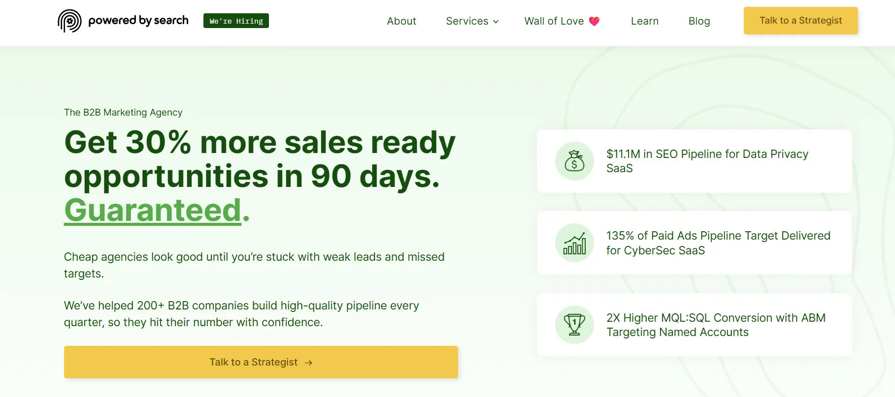Demand Generation Agency for Enterprise B2B - Powered by Search