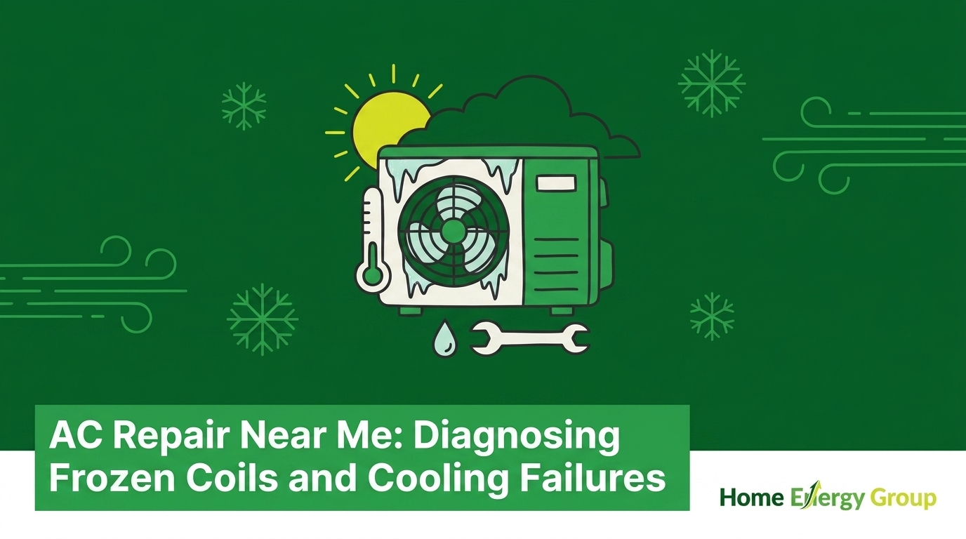 AC Repair Near Me: Diagnosing Frozen Coils and Cooling Failures — featured image