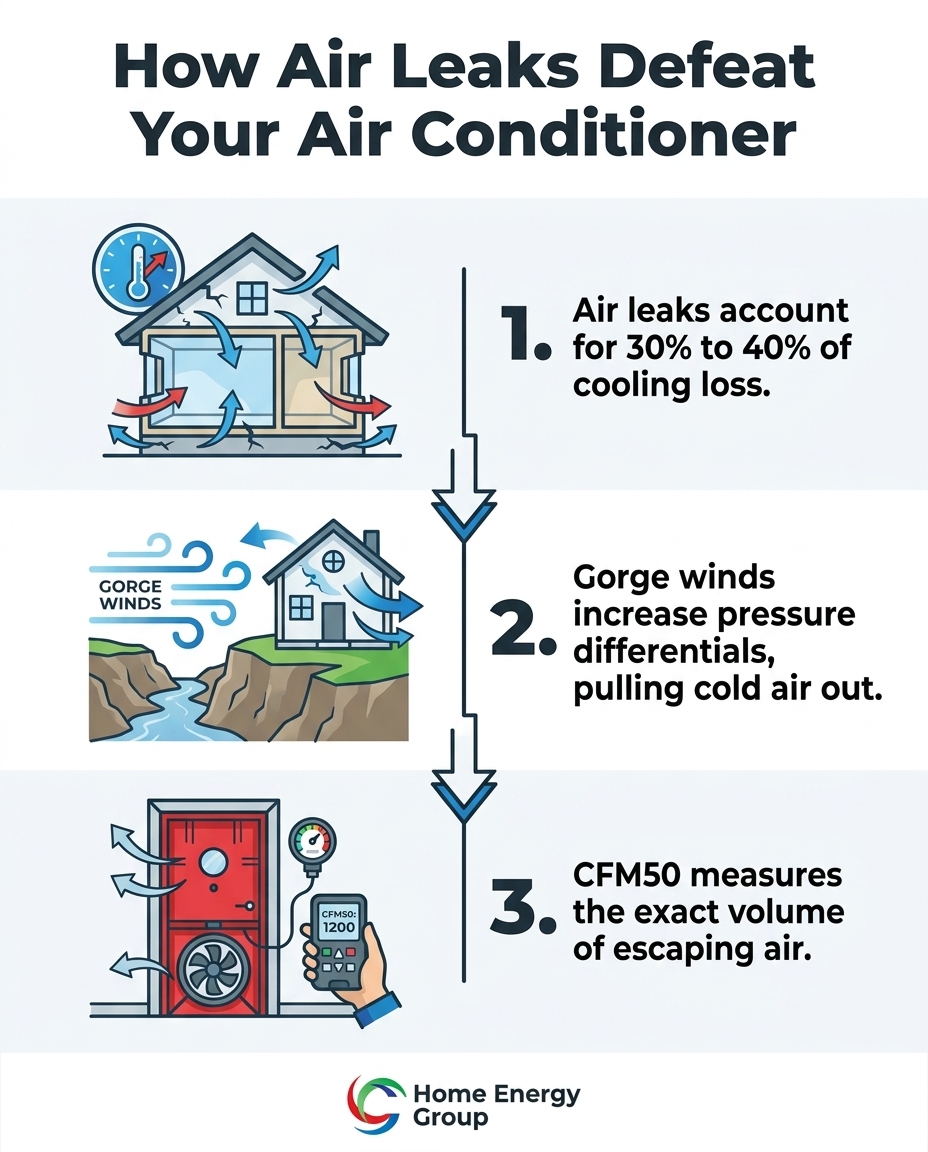 How Air Leaks Defeat Your Air Conditioner
