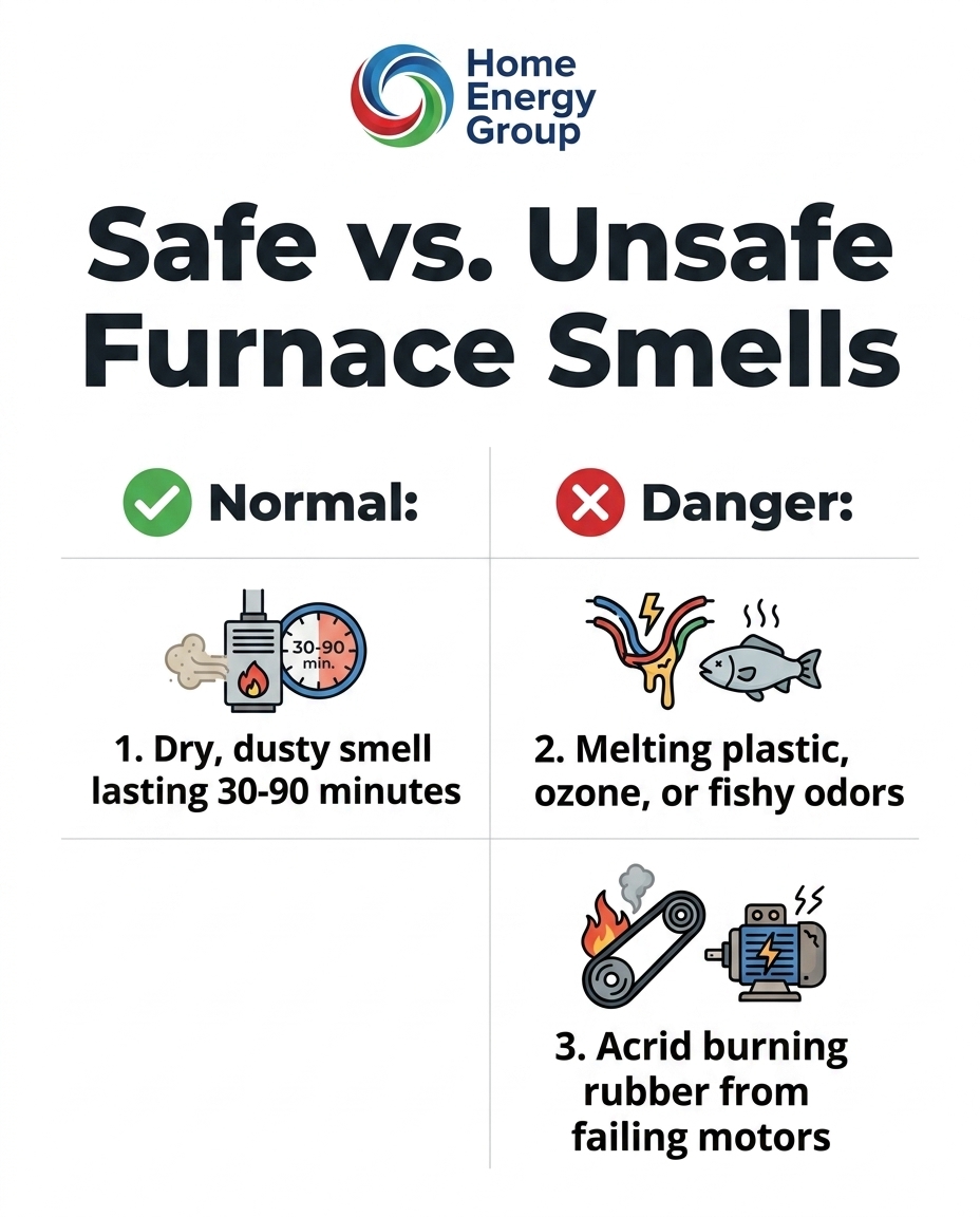Safe vs. Unsafe Furnace Smells