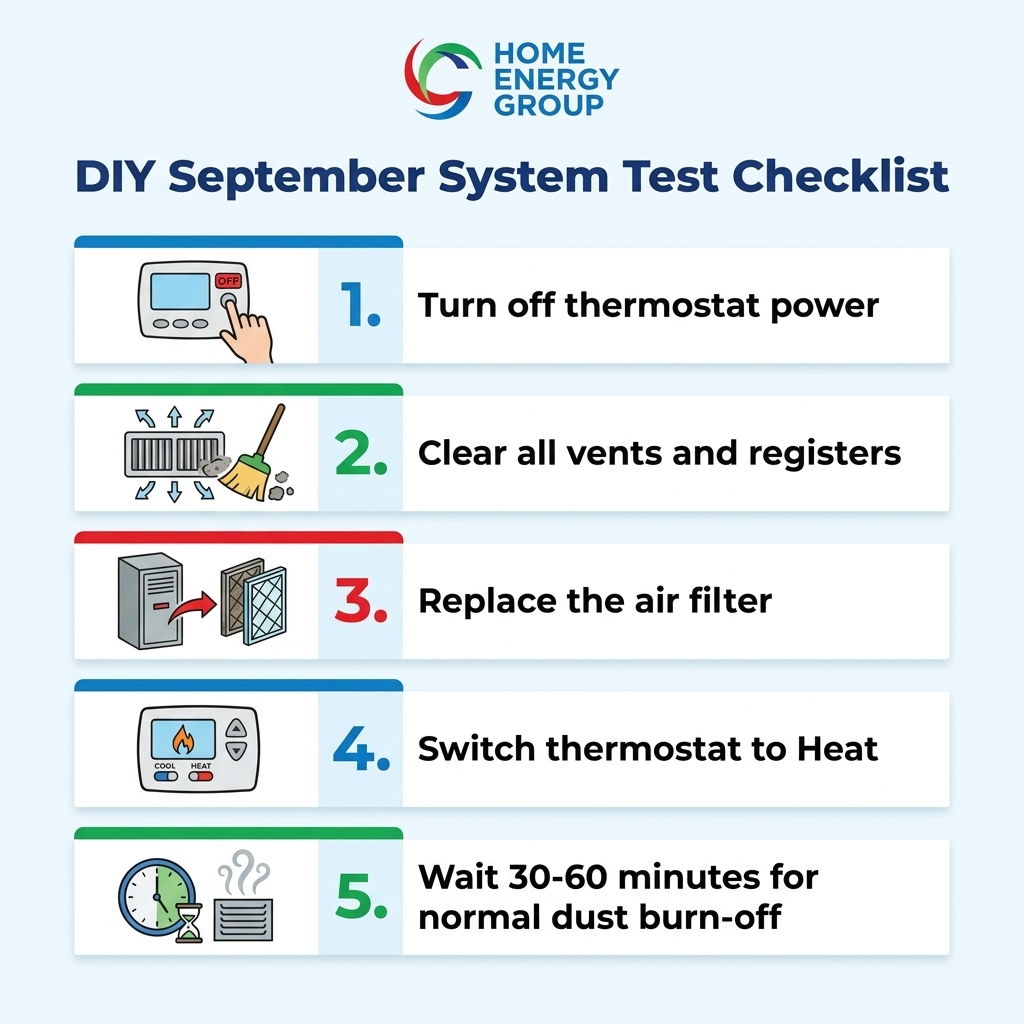 DIY September System Test Checklist