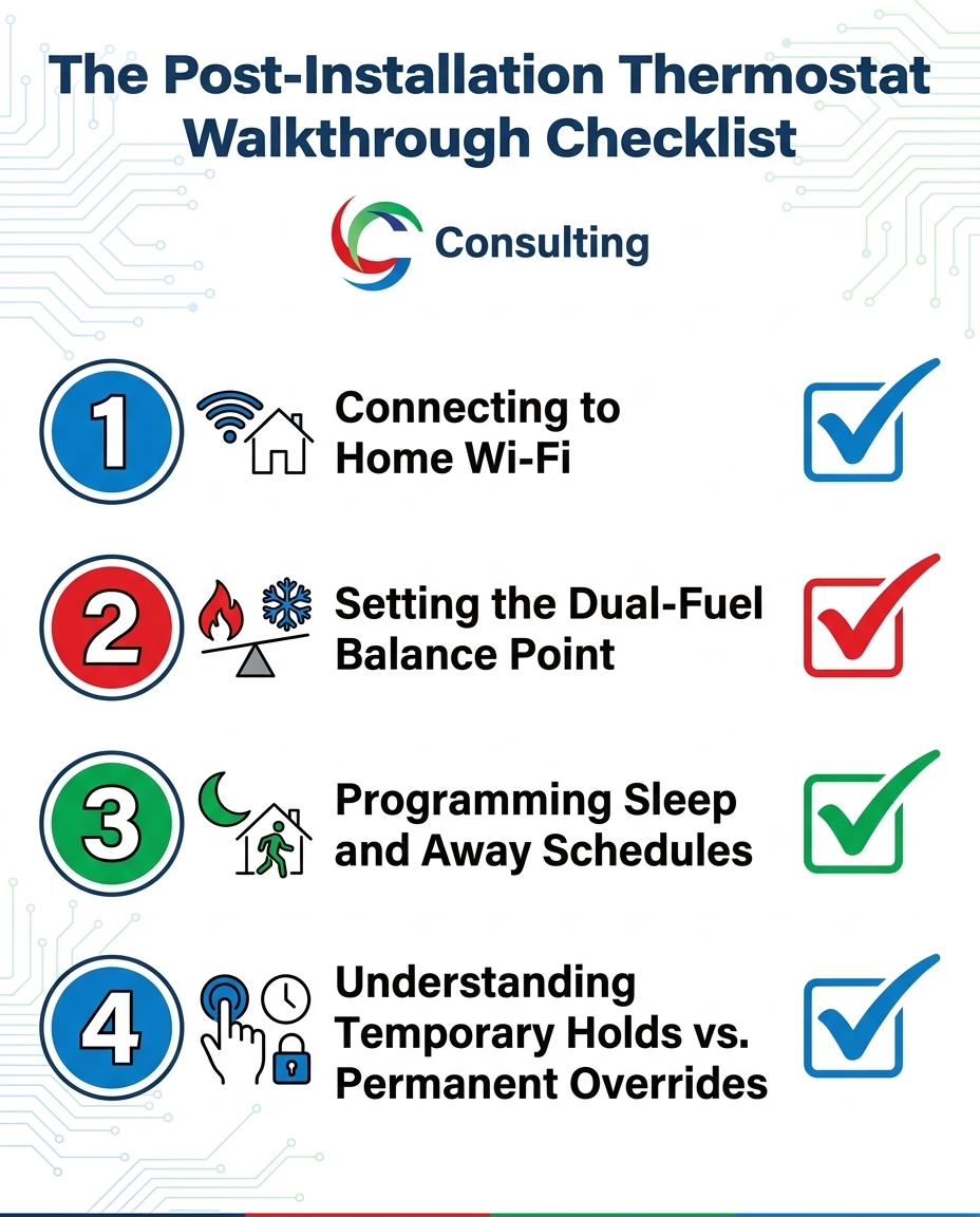 The Post-Installation Thermostat Walkthrough Checklist