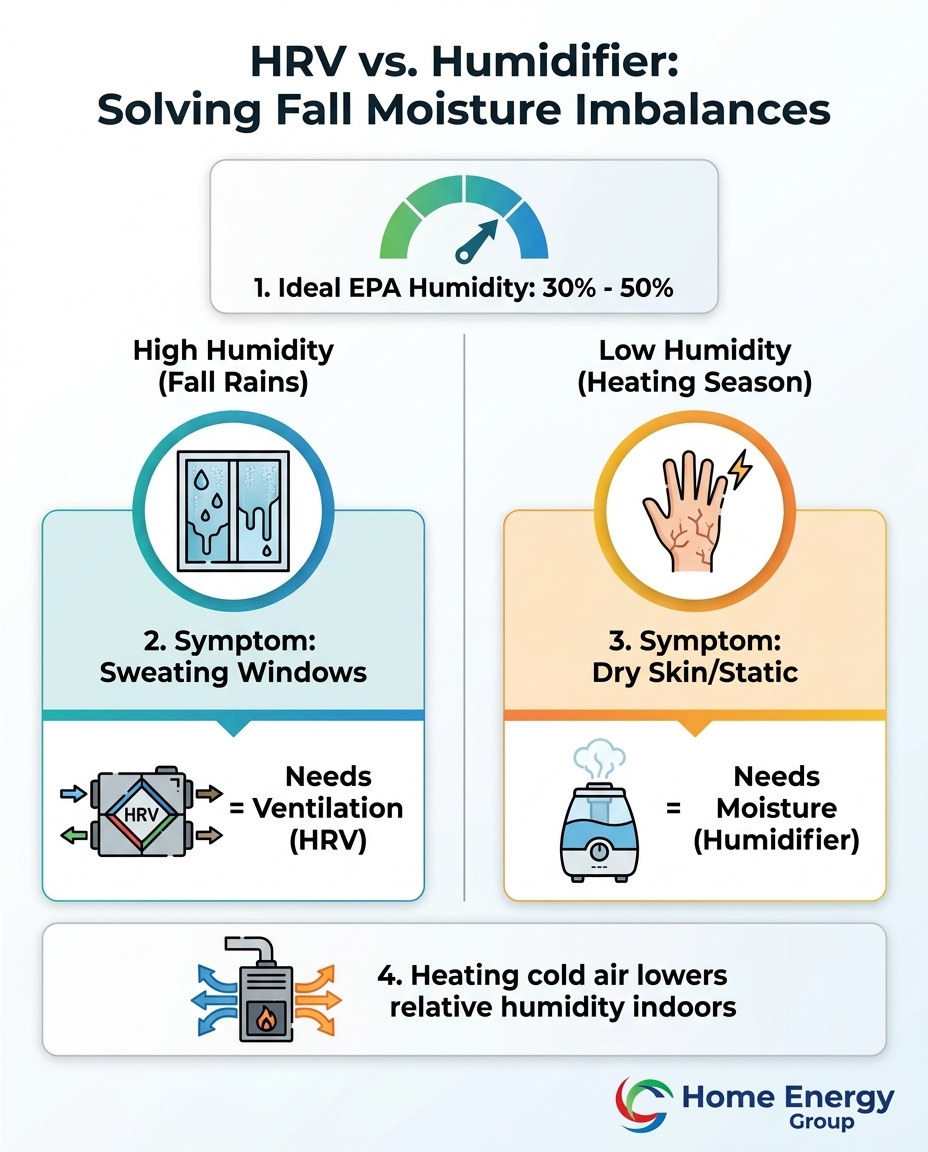 HRV vs. Humidifier: Solving Fall Moisture Imbalances