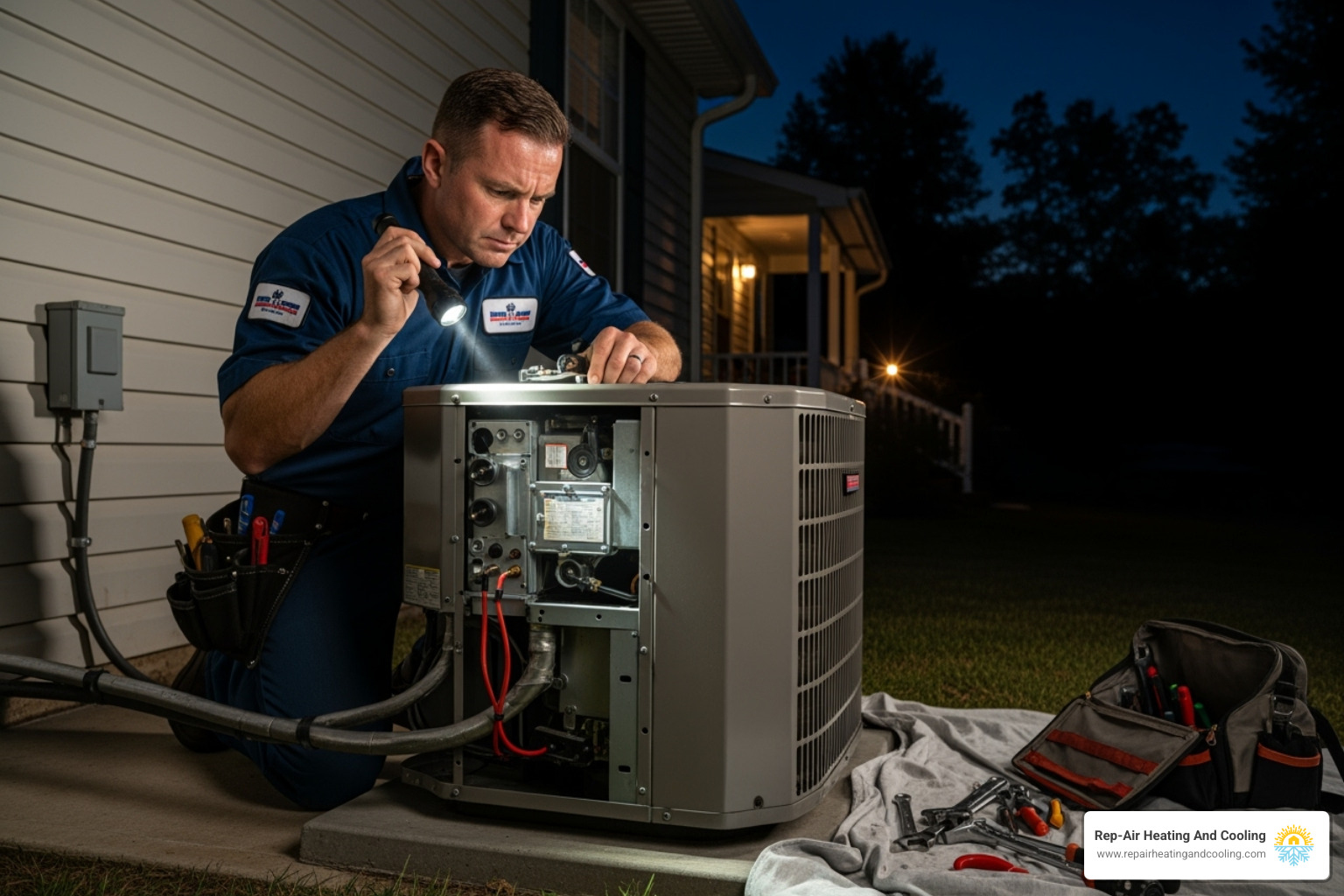 technician responding to an emergency AC call - ac repair richmond, bc technician responding to an emergency AC call - ac repair richmond, bc