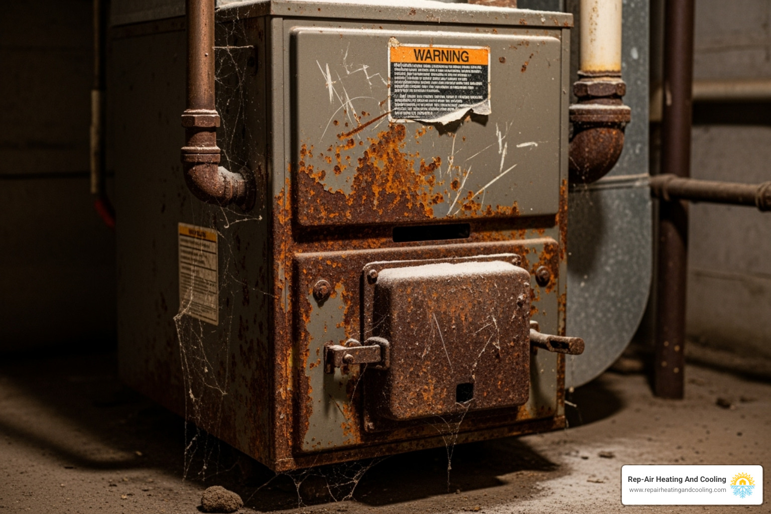 old rusted furnace - furnace installation langley bc