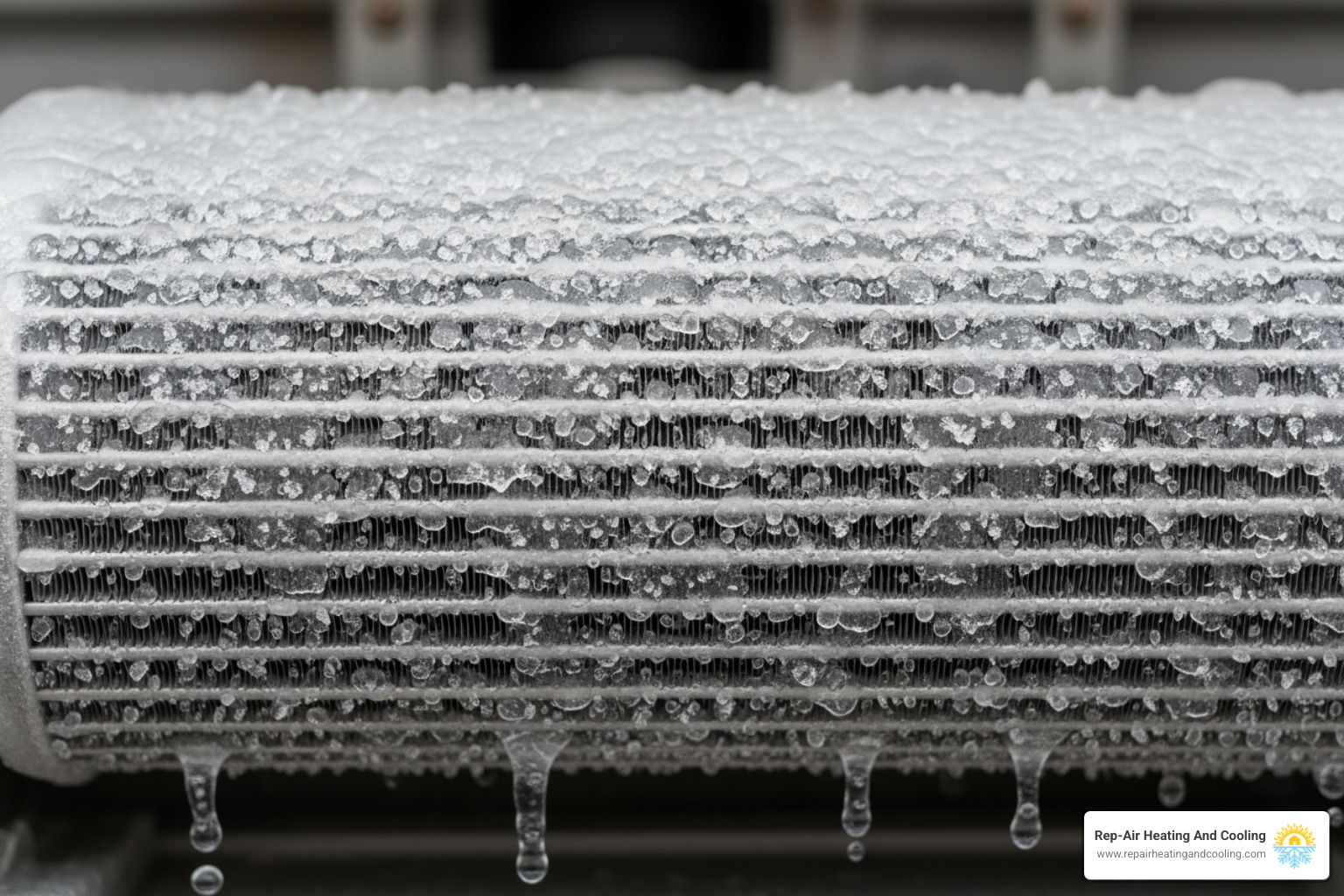 a frozen evaporator coil on a heat pump - heat pump leaking water in langley, bc