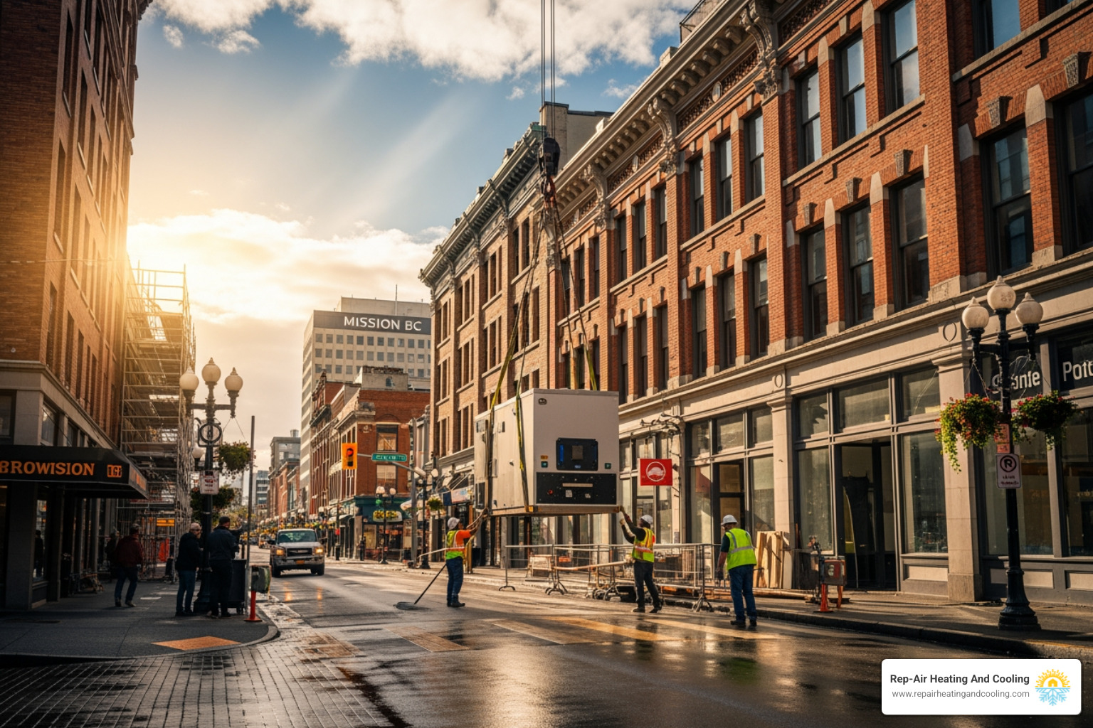 Infographic showing the key benefits of high-efficiency boiler installation: 95%+ AFUE rating reduces fuel costs, sealed-combustion design improves safety, modulating burner adjusts to heating demand, durable heat exchanger resists coastal corrosion, and professional installation ensures 15-25 year lifespan with proper maintenance - boiler installation in Downtown Mission, BC