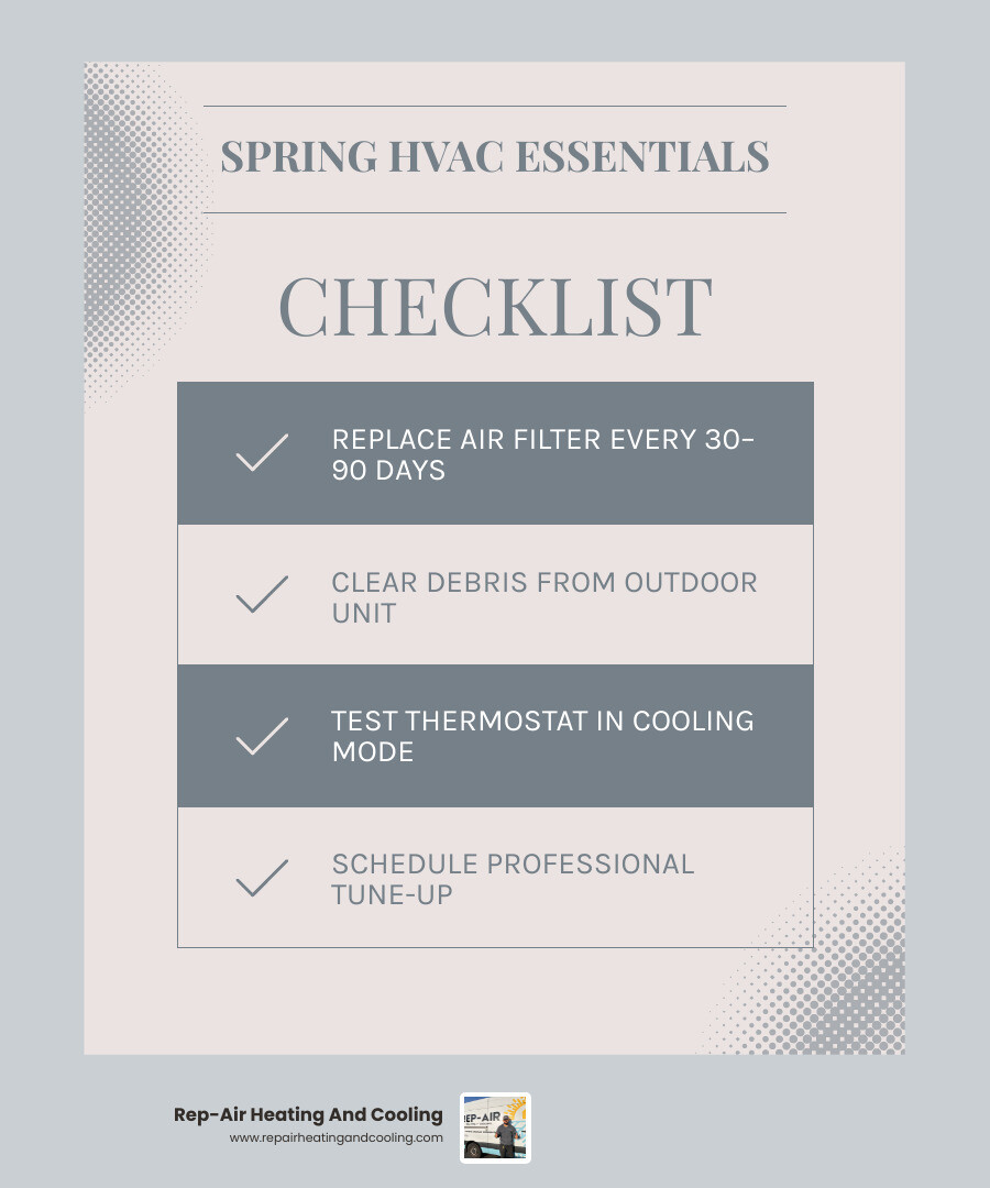 Top 5 benefits of seasonal HVAC tune-ups infographic for homeowners - spring ac and hvac maintenance infographic