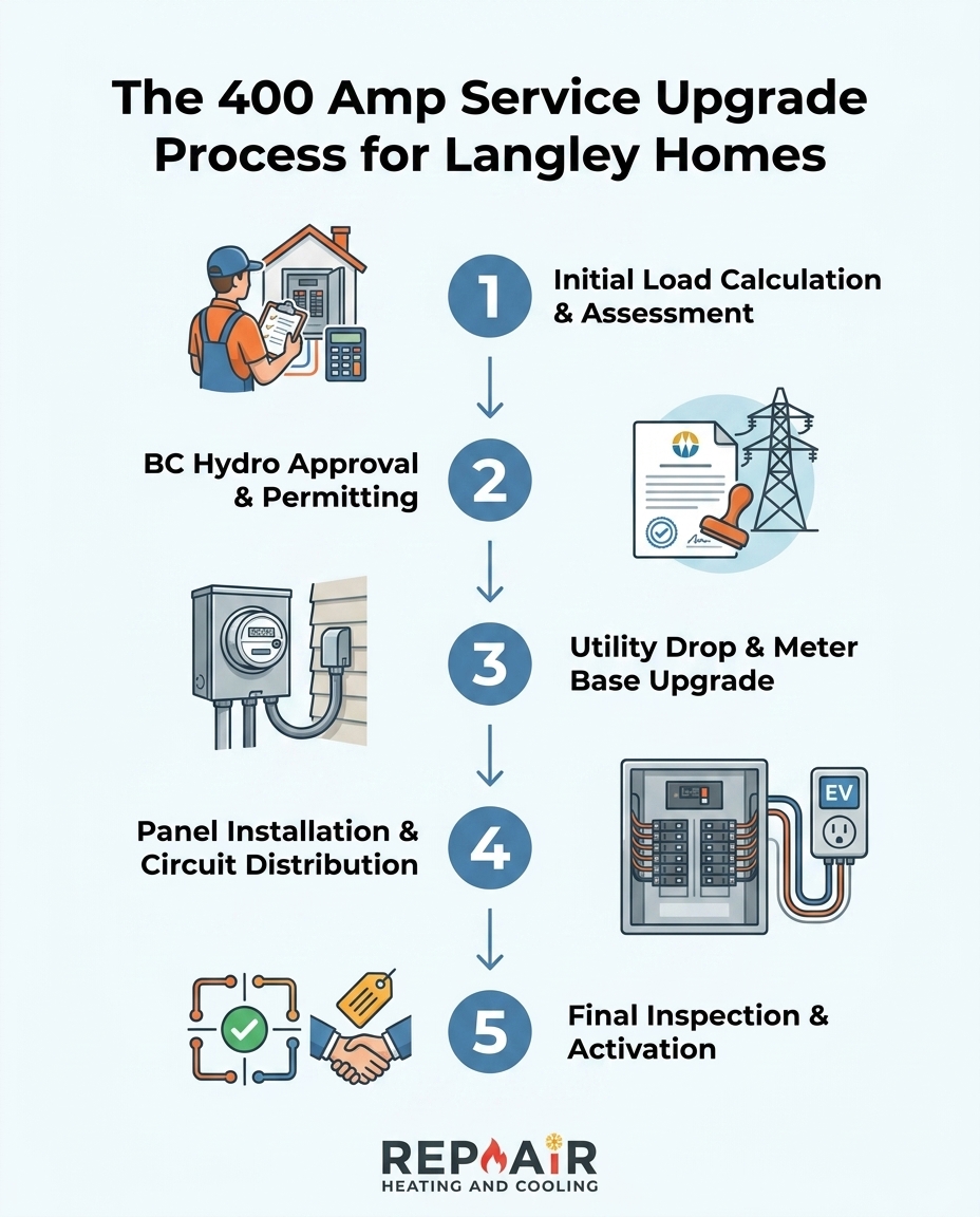 The 400 Amp Service Upgrade Process for Langley Homes