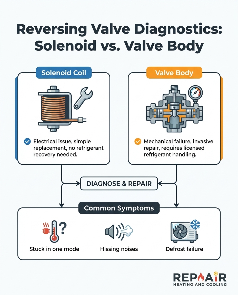 Reversing Valve Diagnostics: Solenoid vs. Valve Body