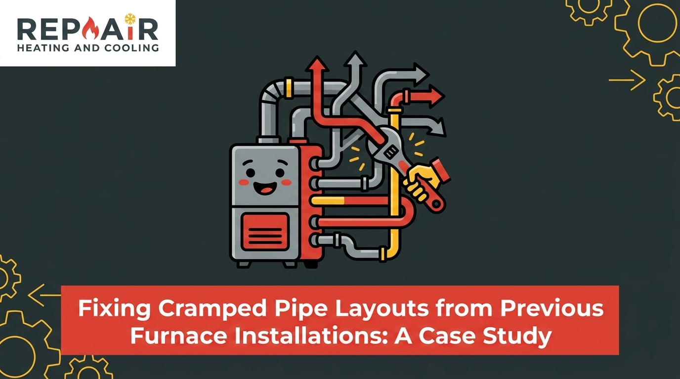 Fixing Cramped Pipe Layouts from Previous Furnace Installations: A Case Study