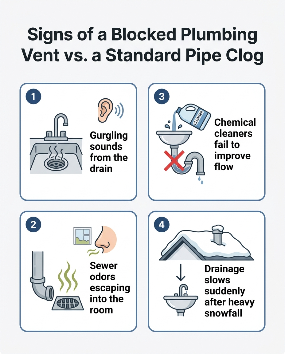 Signs of a Blocked Plumbing Vent vs. a Standard Pipe Clog