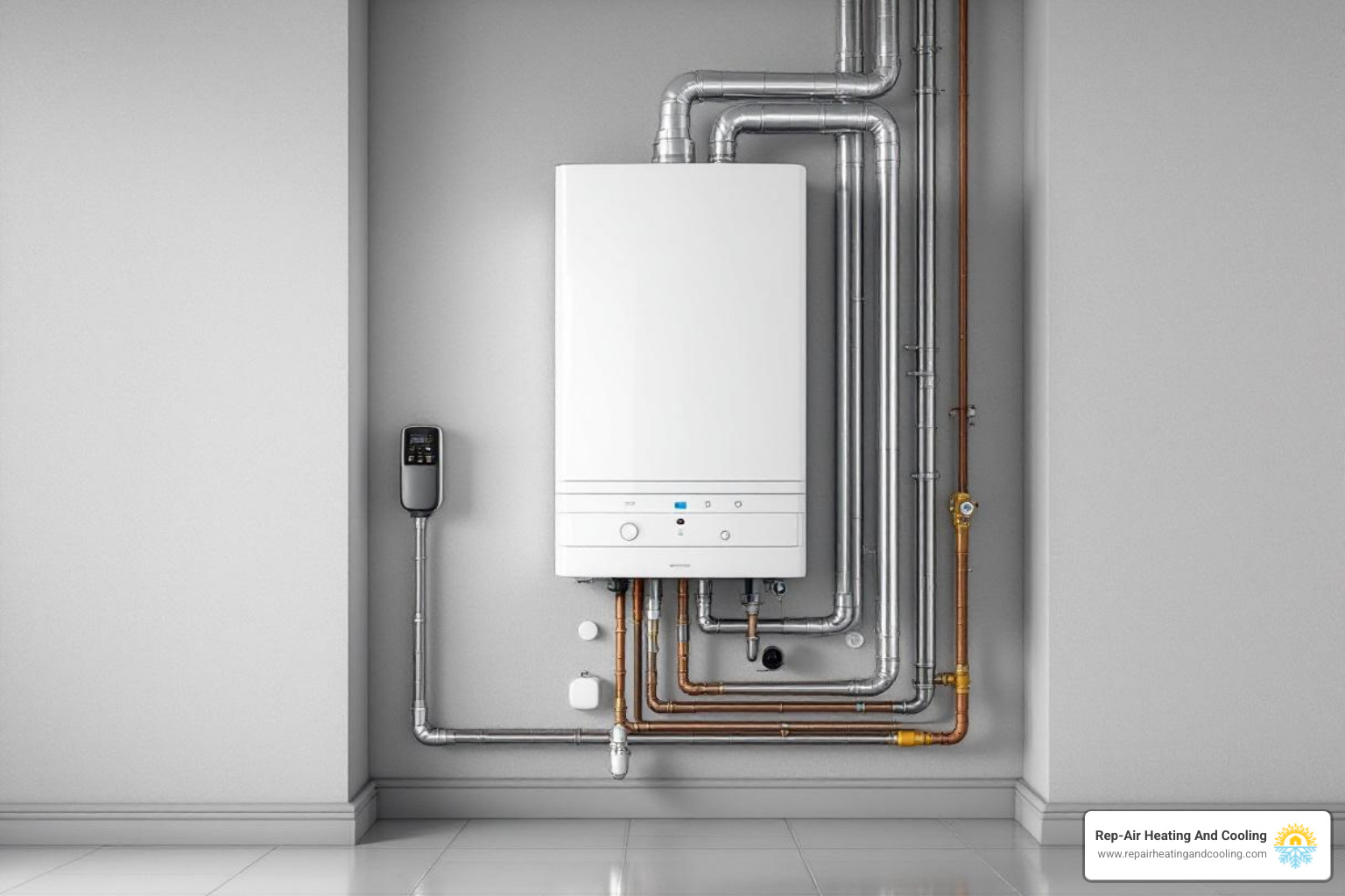 modern boiler in utility room - best boiler service in East Maple Ridge, BC