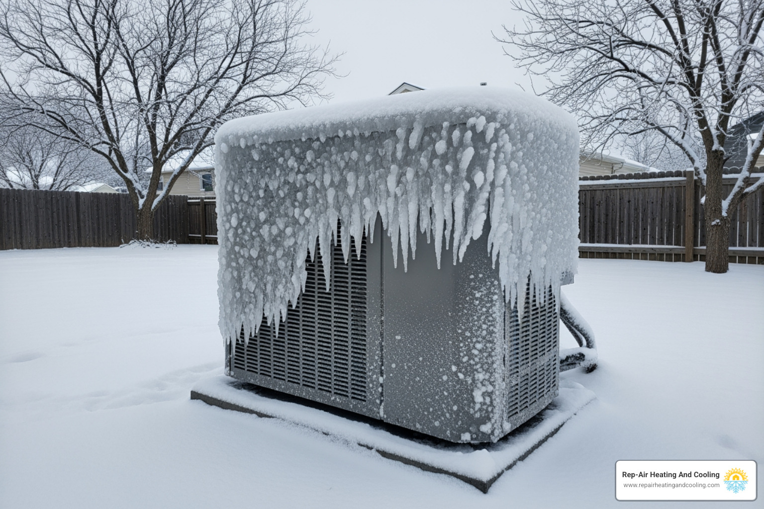 frozen outdoor heat pump unit - heat pump broken in abbotsford, bc